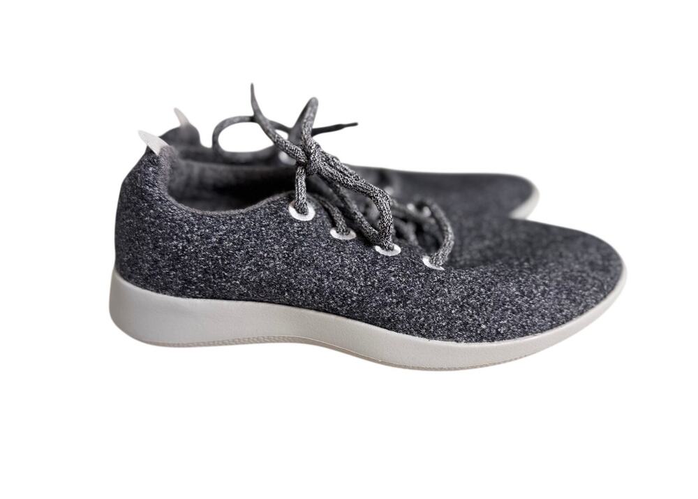 Allbirds Womens Merino Wool Runners dark heathered gray lace up sneakers Sz 10